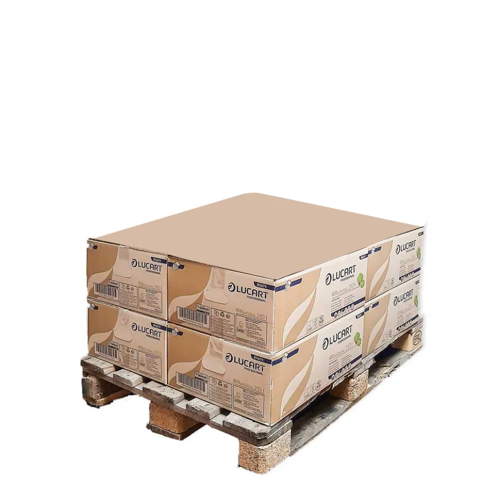 Imballo 8 scatole di 40 pacchetti carta igienica Interfogliata Lucart Econatural 210I
