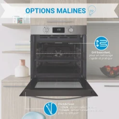 Indesit Forno 71Lt Multi11 A++ Inox Pirolitico
