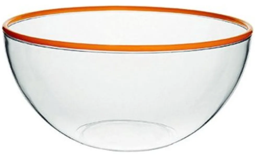 Insalatiera Cosmoplast 142 SATURNO Trasparente e Rosso