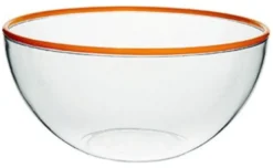 Insalatiera Cosmoplast 143 SATURNO Trasparente e Rosso