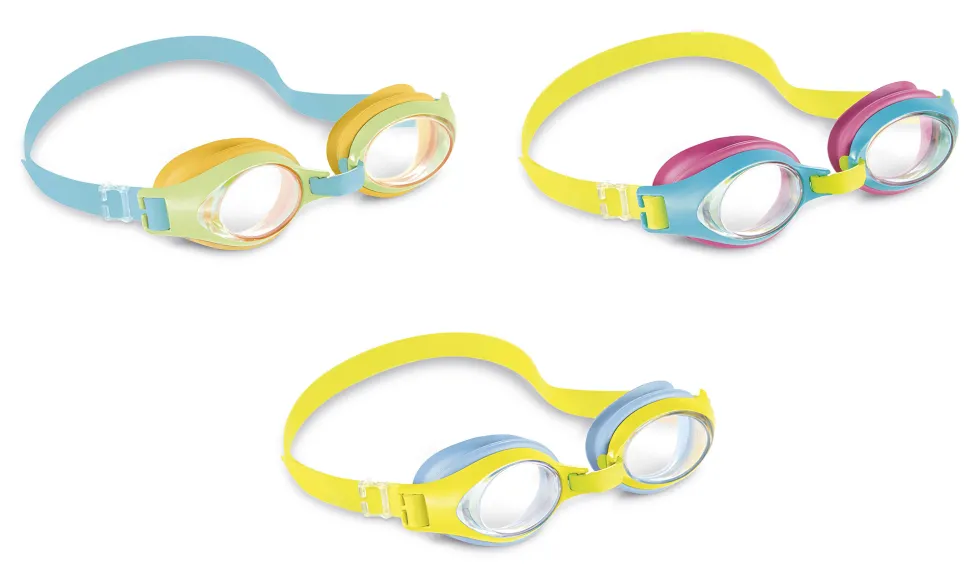 INTEX OCCHIALINI JUNIOR PER BIMBI 3/8 ANNI COLORI ASSORTITI 55611