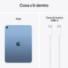iPad Apple 11 Wi-Fi 128GB Blu 11ª generazione