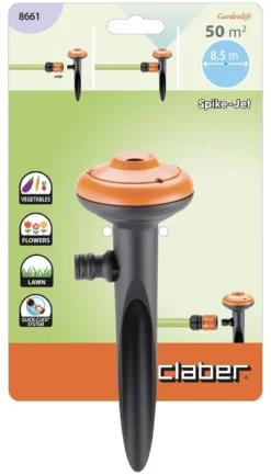 Irrigatore fuori terra Claber 8661 GARDENLIFE Spikejet