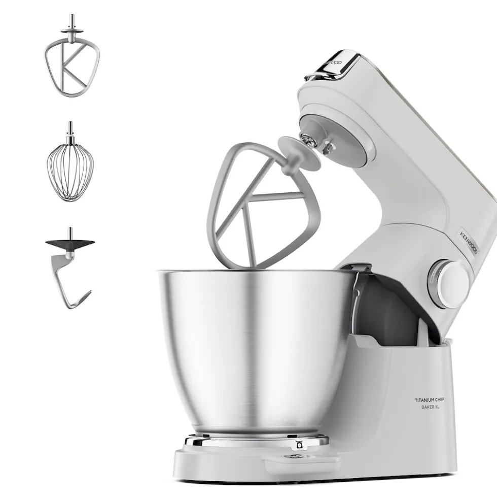 Kenwood Impastatrice 1200W Ciotola 7Lt Acciaio 5 Accessori Bianco