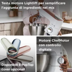 Kenwood Impastatrice 1200W 5L Lcd C/Bilancia