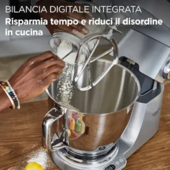Kenwood Impastatrice 1200W 7Lt 10Vel.3 Access. Inox