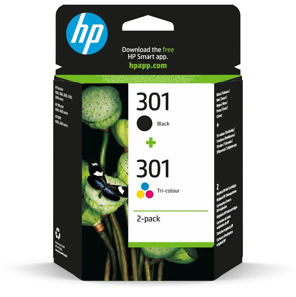 Kit cartucce HP 301 N9J72AEBL nero e colore