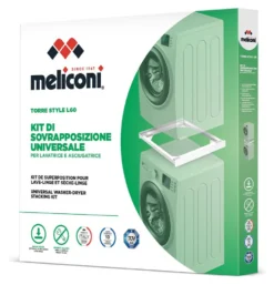 Kit colonna asciugabiancheria Meliconi 656105 TORRE Pro L60 White