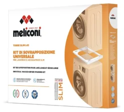 Kit colonna asciugabiancheria Meliconi 656116 TORRE Slim L45 White