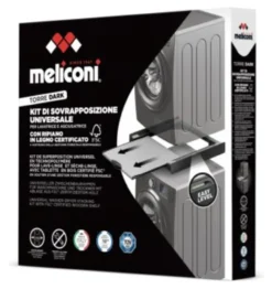 Kit colonna asciugabiancheria Meliconi 656128 BASE SPACE Torre Dark Bl