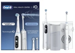 Kit idropulsore e spazzolino Oral B IO SERIES 6 Oral Health Center Whi
