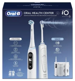 Kit idropulsore e spazzolino Oral B IO SERIES 6 Oral Health Center Whi