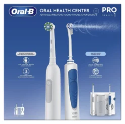 Kit idropulsore e spazzolino Oral B SERIES 1 Oral Health Center Pro Wh