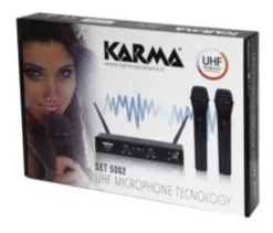 Kit microfoni Karma SET 5002 Doppio radiomicrofono palmare UHF Black