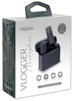 Kit microfoni Karma 32171 VLOGGER Plus Black e Yellow