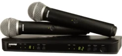 Kit microfoni Shure BLX SERIES Blx288E Pg58 M17 Black