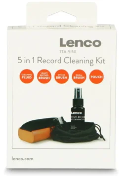 Kit pulizia vinile Lenco TTA 5IN1 Record Cleaning Kit Orange e Black