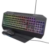 Kit tastiera, mouse e tappetino Trust 25283 3-in-1 con illuminazione