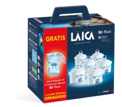 Laica Caraffa 1,2L +6Filtri Bi-Flux Display Digitale