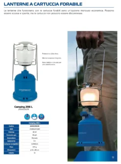 Lampada a gas Camping Gaz 2000035218 206L