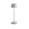 Lampada da tavolo a LED in alluminio, ricarica USB, h 35 cm - Evviva