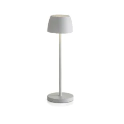 Lampada da tavolo a LED in alluminio, ricarica USB, h 35 cm - Evviva
