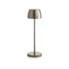 Lampada da tavolo a LED in alluminio, ricarica USB, h 35 cm - Evviva