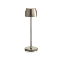 Lampada da tavolo a LED in alluminio, ricarica USB, h 35 cm - Evviva