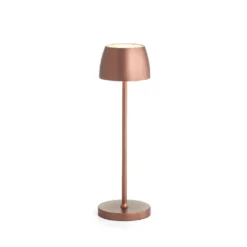 Lampada da tavolo a LED in alluminio, ricarica USB, h 35 cm - Evviva