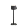 Lampada da tavolo a LED in alluminio, ricarica USB, h 35 cm - Evviva