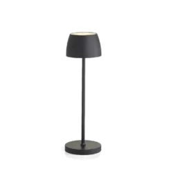 Lampada da tavolo a LED in alluminio, ricarica USB, h 35 cm - Evviva