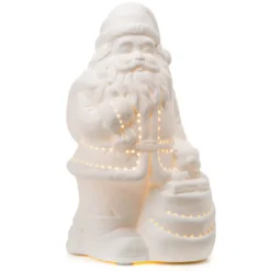 Lampada in ceramica a forma di babbo Natale 14,5 x 10,5 x h 25 cm - 40W - Oslo