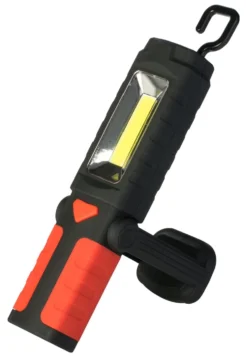 Lampada portatile Poly Pool PP3163 con gancio magnetico Rosso e Nero