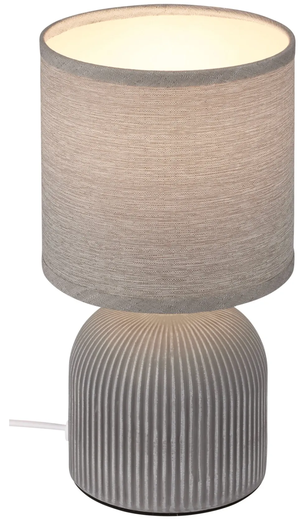 Lampada tavolo Briloner BT10039 CERAMIC FABRIC Grigio