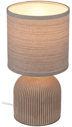 Lampada tavolo Briloner BT10038 CERAMIC FABRIC Marrone