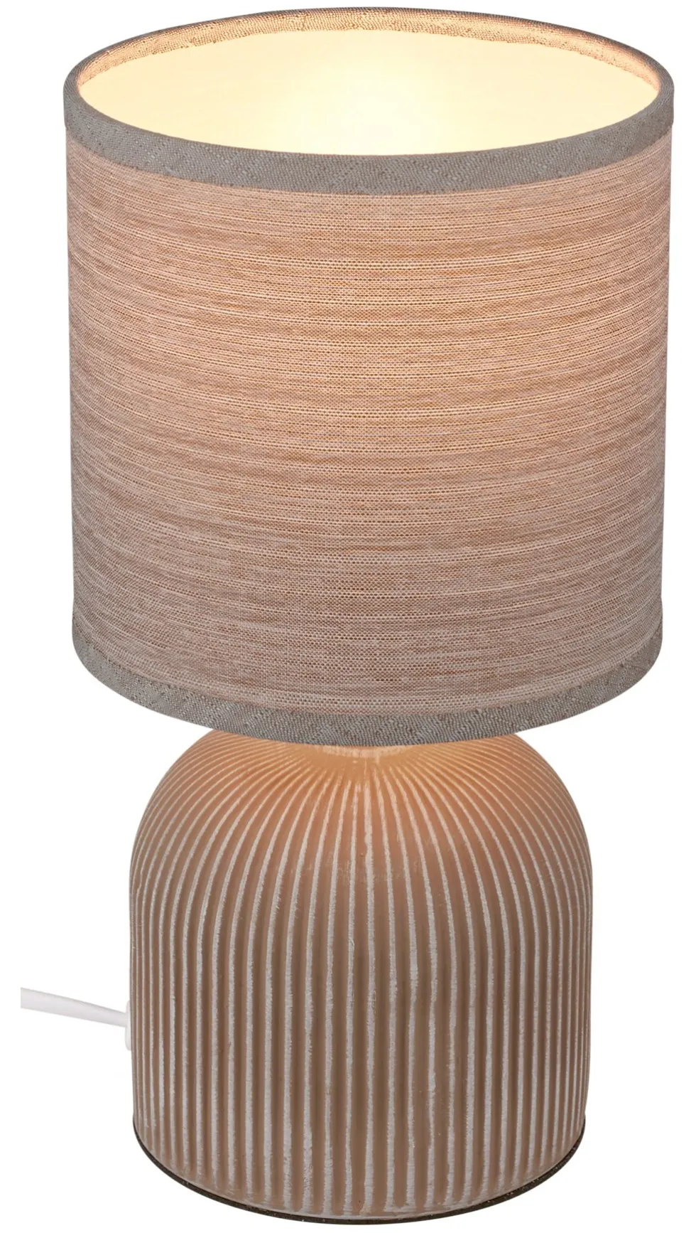Lampada tavolo Briloner BT10038 CERAMIC FABRIC Marrone