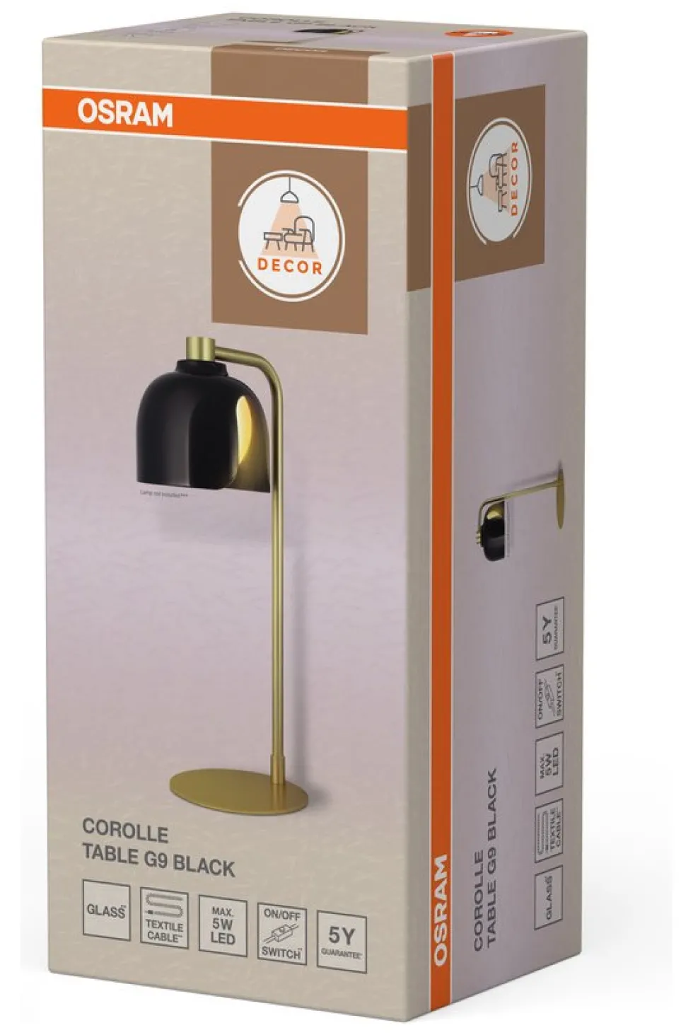 Lampada tavolo Osram DECOR COROLLE TABLE Black