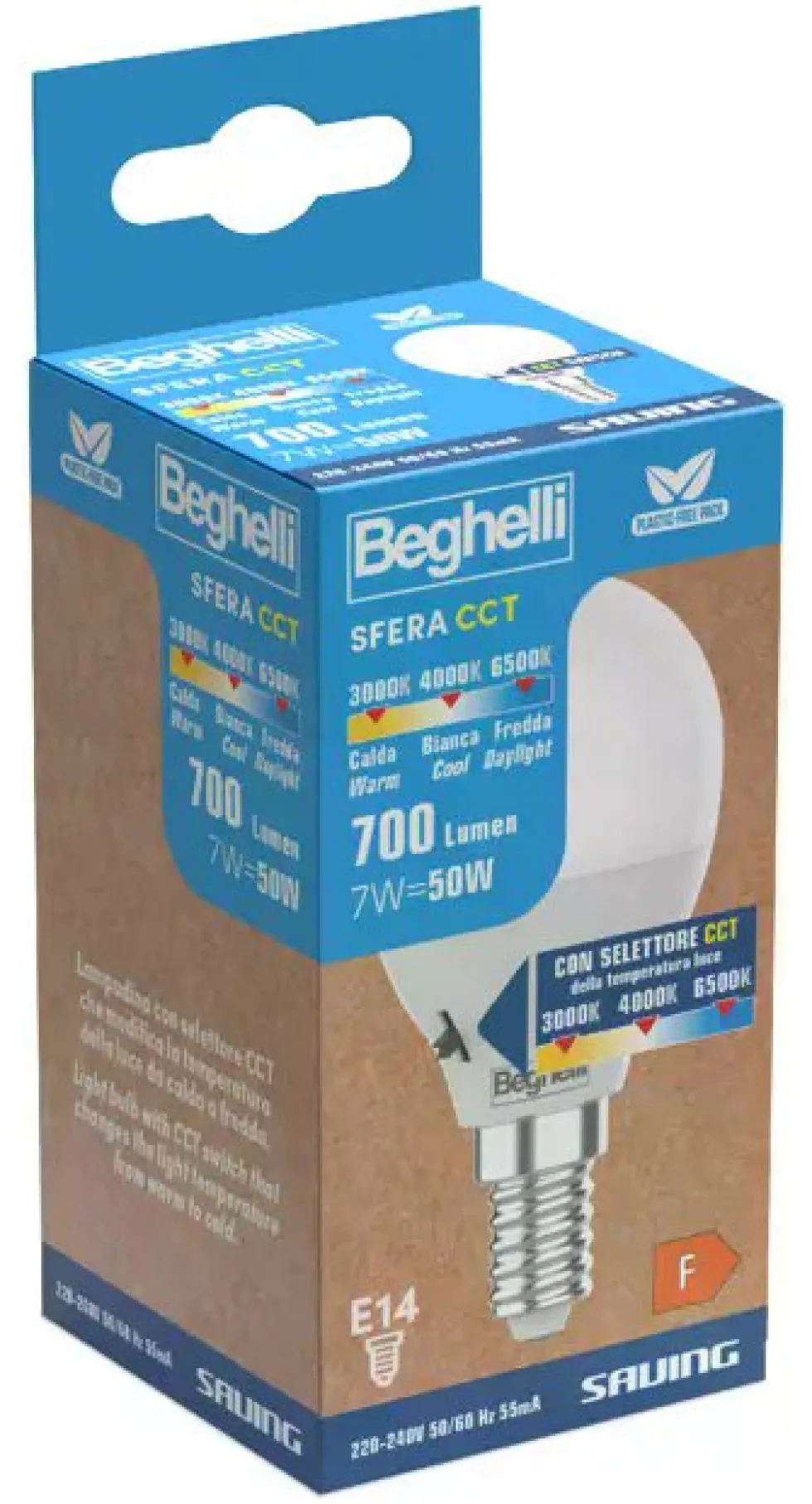 Lampadina led Beghelli 58134 SAVING
