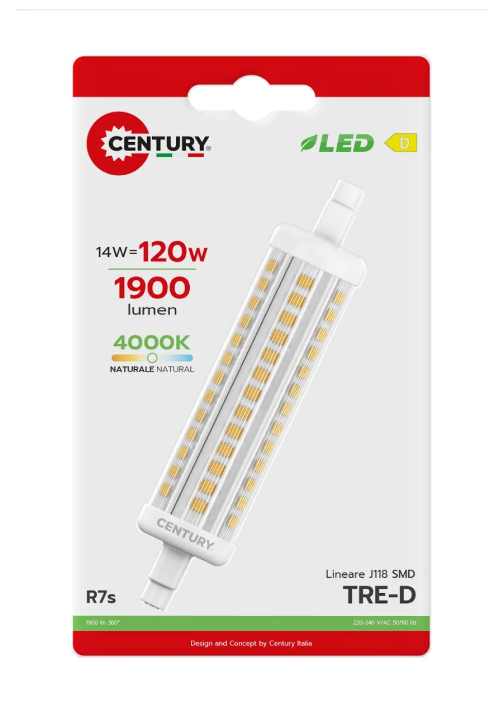 Lampadina led Century Italia TR 1411840BL TRE D