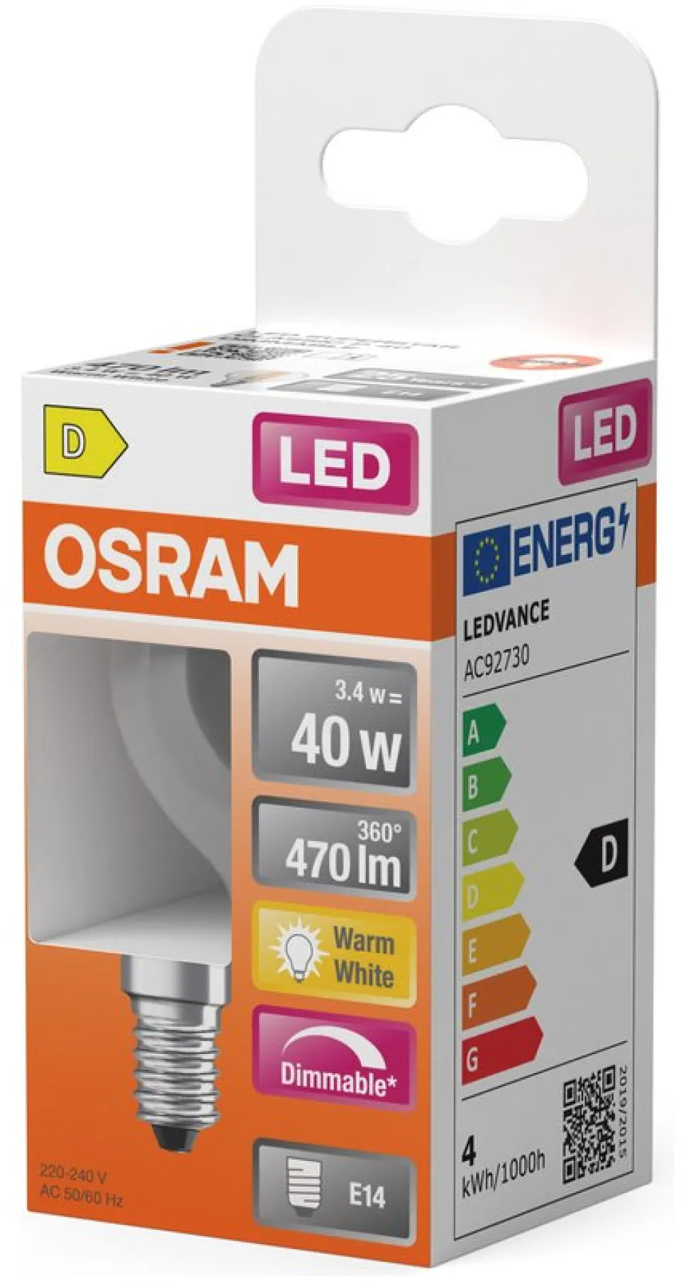 Lampadina led Osram LED RETROFIT CLASSIC P DIM