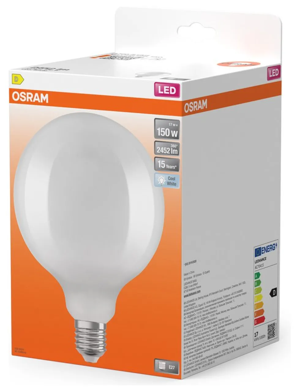 Lampadina led Osram LED RETROFIT CLASSIC GLOBE125