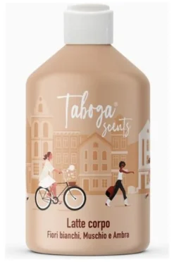 Latte corpo fiori bianchi Taboga
