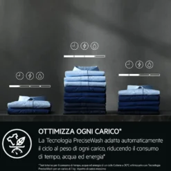 Lavasciuga Aeg LR7FD104V a carica frontale con capacità 10 kg