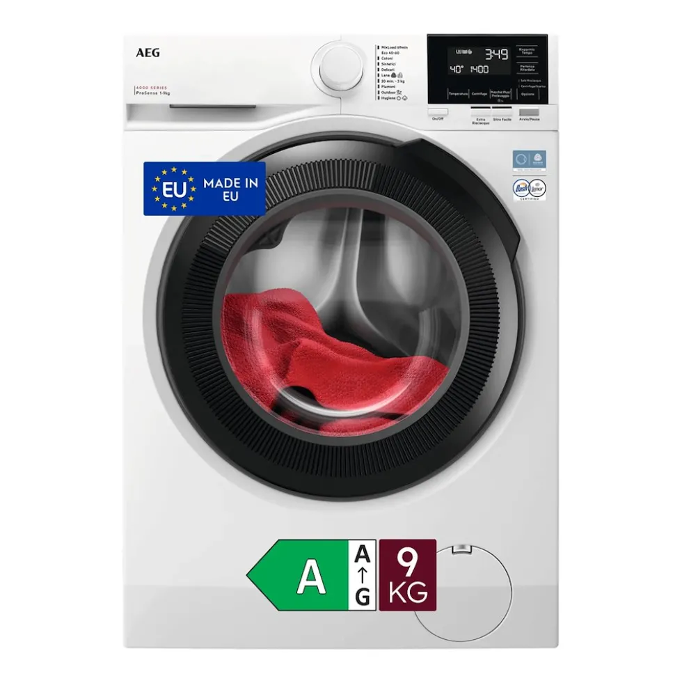 Lavasciuga AEG LR6FG94 con carico da 9 kg e 1400 giri