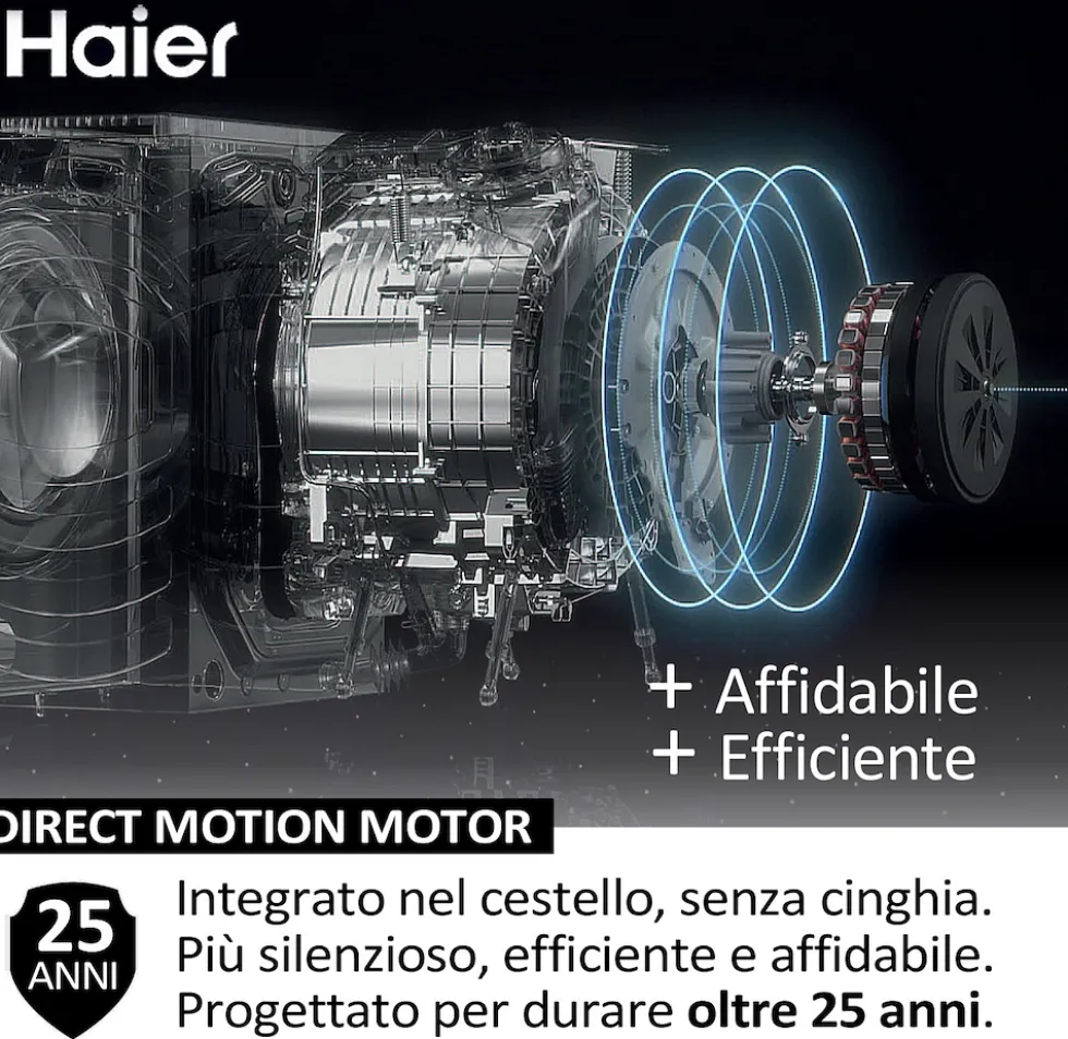 Lavasciuga Haier HW100B14367UIT con carico 10kg e WiFi