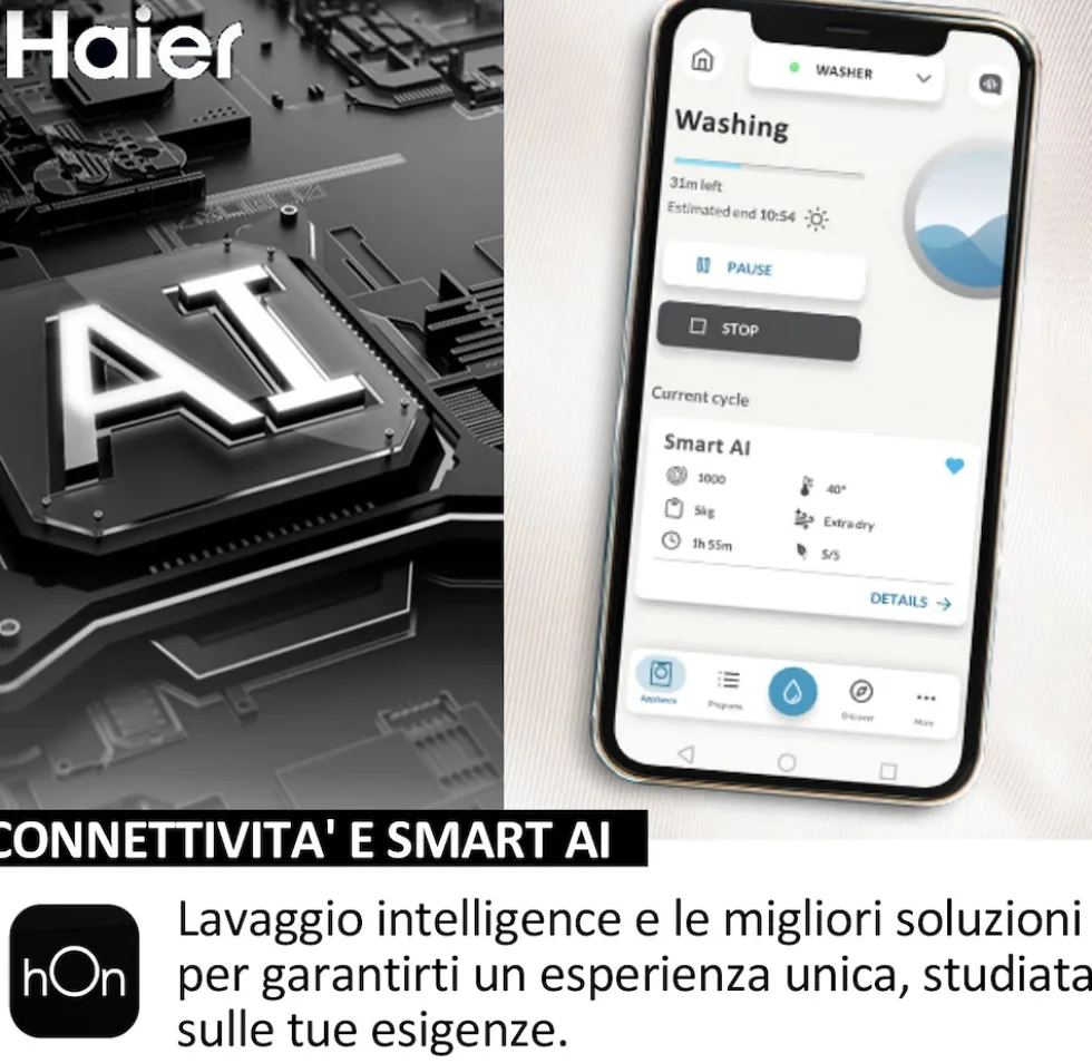 Lavasciuga Haier HW100B14367UIT con carico 10kg e WiFi