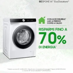 Lavasciuga Samsung WW90DG6G94LKU3 slim 9kg 1400 giri classe A AI Control