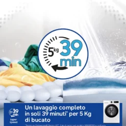 Lavasciuga Samsung WW10FG5U34AEET 10kg 1400 giri Vapore WiFi