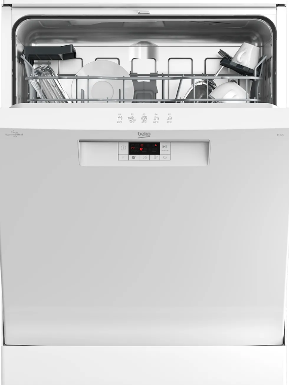 Lavastoviglie Beko BDFN15D431W a libera installazione, 14 coperti, classe D