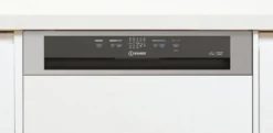 Lavastoviglie Indesit I3BL634X da incasso parziale, 14 coperti e 44 dB